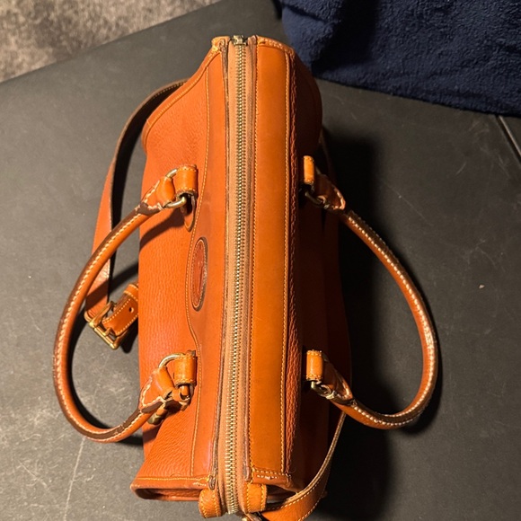 Dooney & Bourke Brown Leather Satchel - Picture 14 of 16